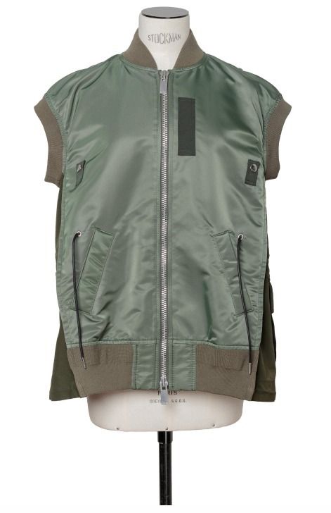 【sacai】Nylon Twill Mix Vest(3色) 【sacai】Nylon Twill Mix Vest(3色)