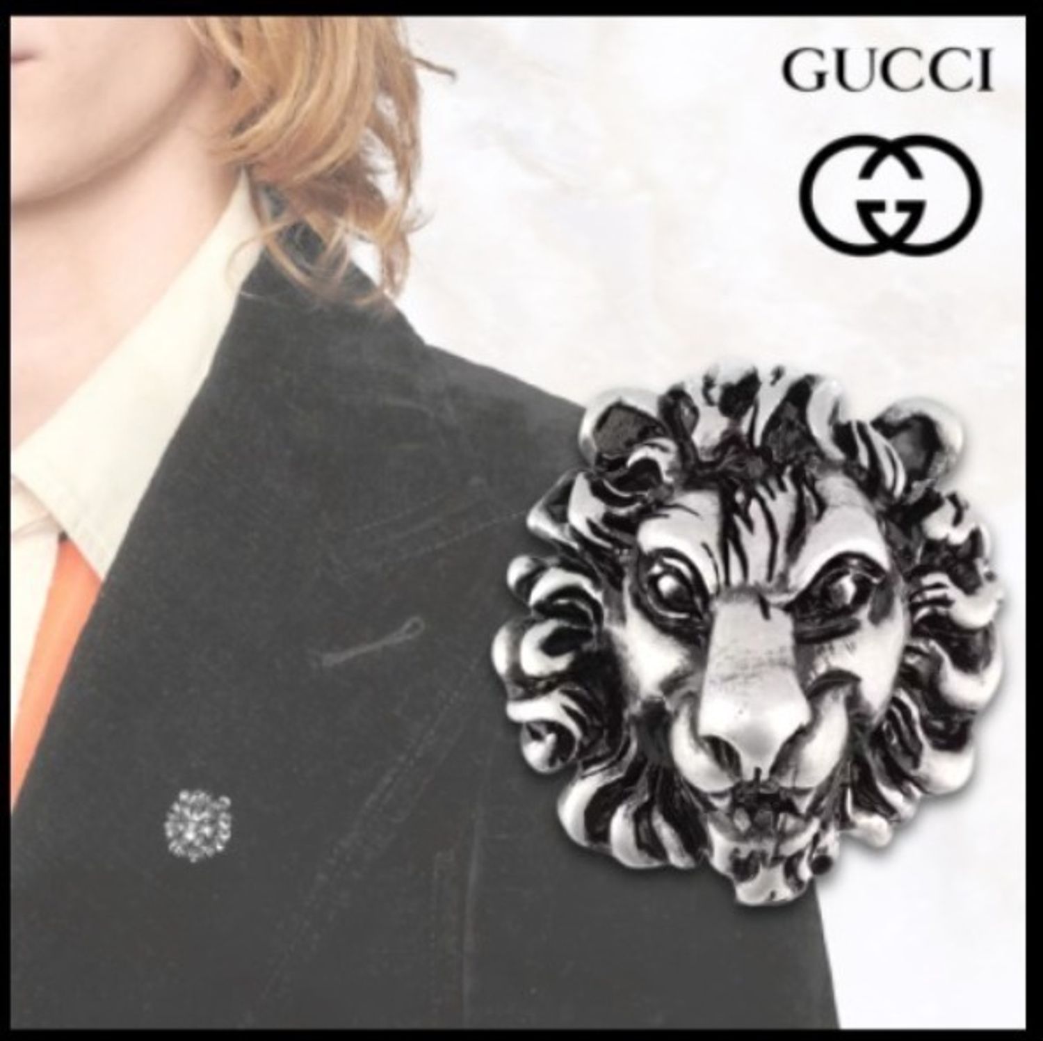 Gucci ライオンヘッド ブローチ Gucci アクセサリーその他 I4601 0911 Buyma