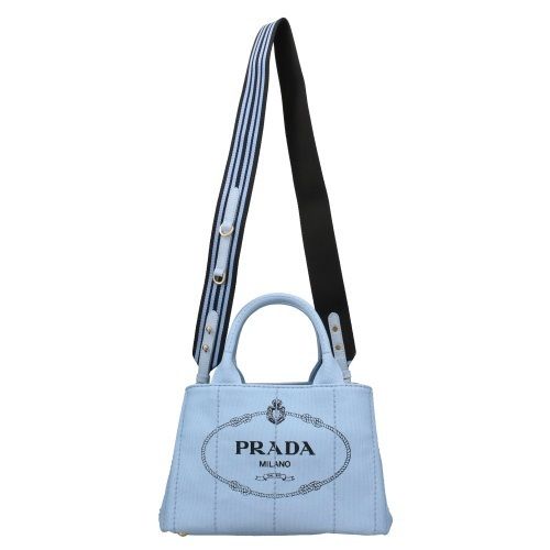 PRADA】バッグ☆CANAPA CELESTE+NERO☆2022春夏新作♪ (PRADA ...