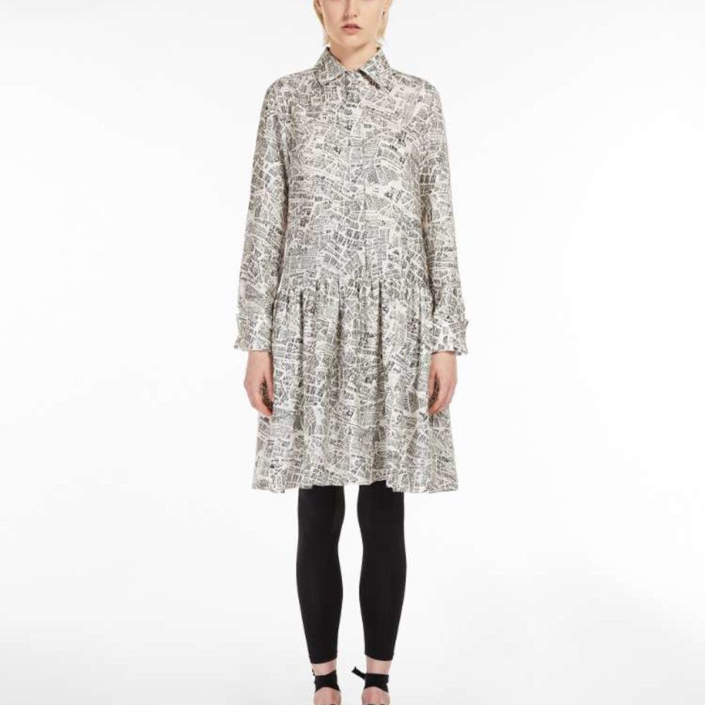 MAXMARA◇シルクツイルドレス (Max Mara/ワンピース) 1231012106001 MAXMARA◇シルクツイルドレス (Max Mara/ワンピース) 1231012106001
