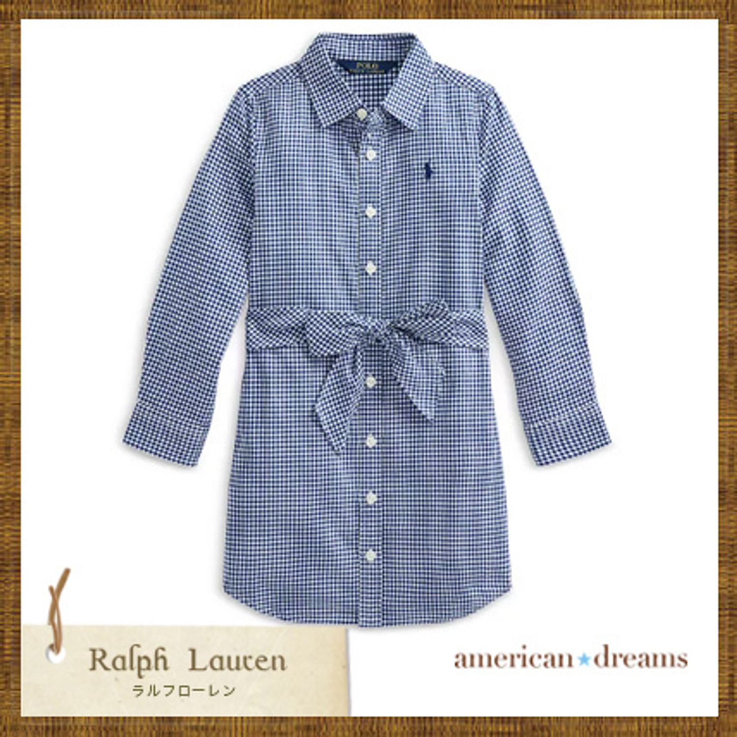 Sale ラルフローレン ギンガムチェックシャツワンピース Ralph Lauren キッズワンピース オールインワン Buyma