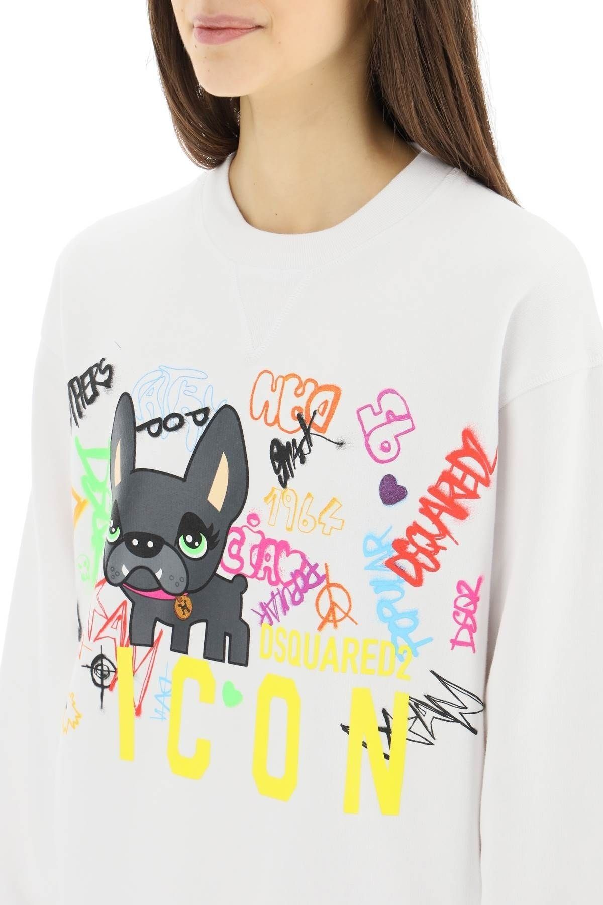 DSQUARED2 Icon Mascot スウェットシャツ レディース (D SQUARED2 DSQUARED2 Icon Mascot スウェットシャツ レディース (D SQUARED2
