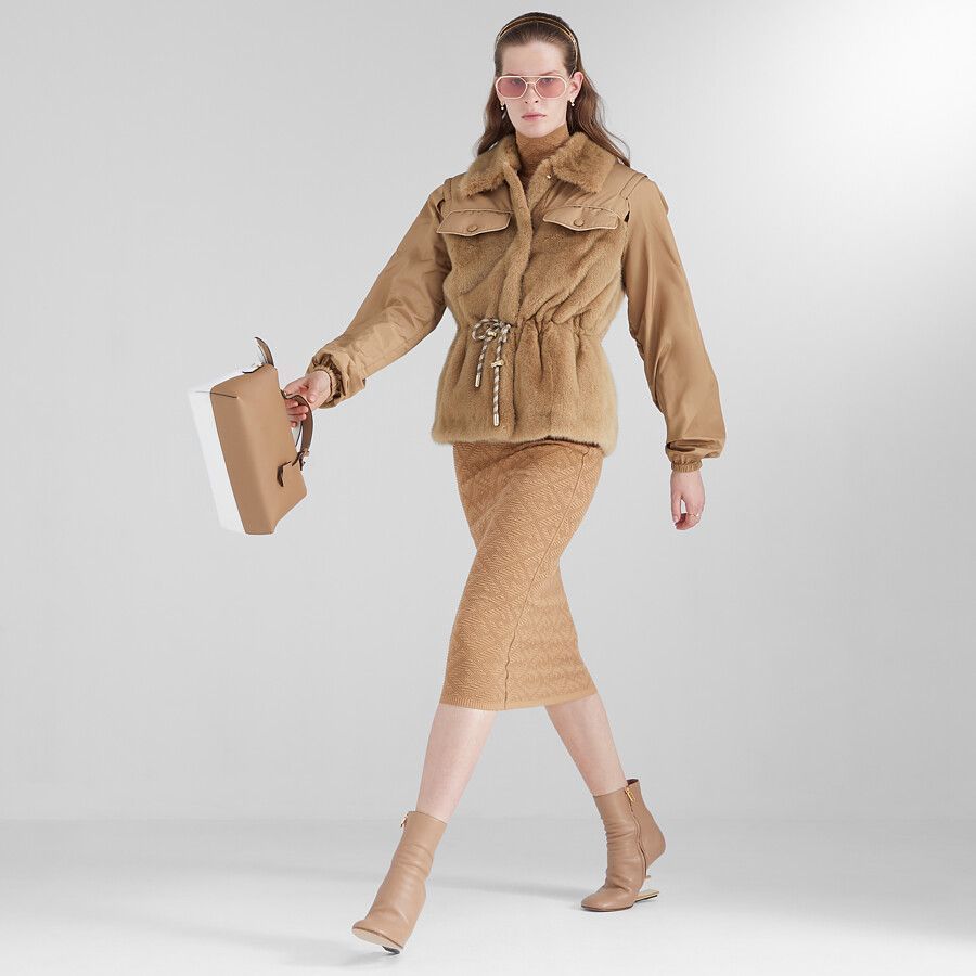 フェンディ FF ミディアムペンシルスカート ベージュ (FENDI/スカート (激安通販サイト) fendi ffペンシルスカート ロングスカート