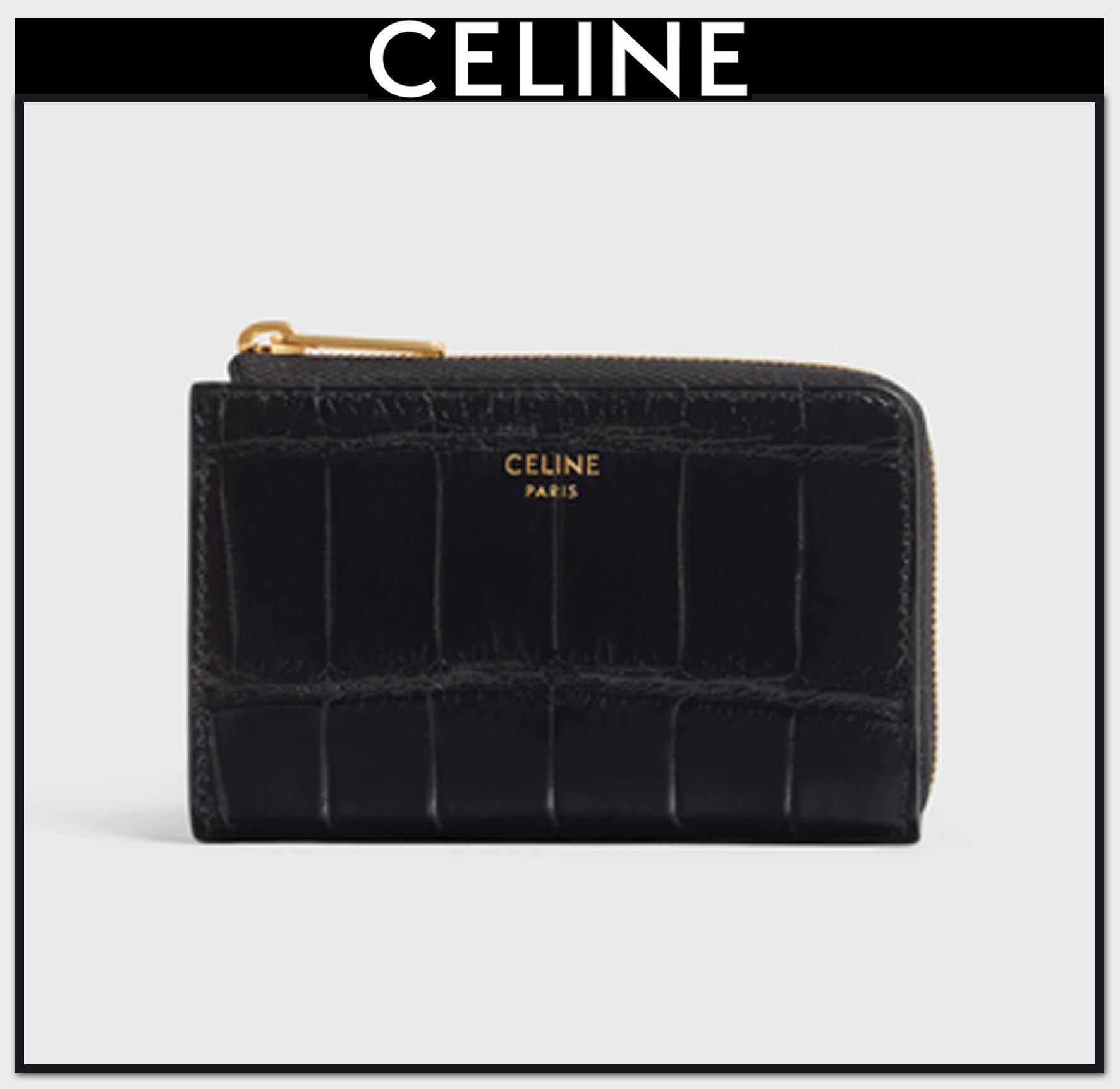 国内発送】セリーヌ ジップ付きコインパース クロコダイル (CELINE ...