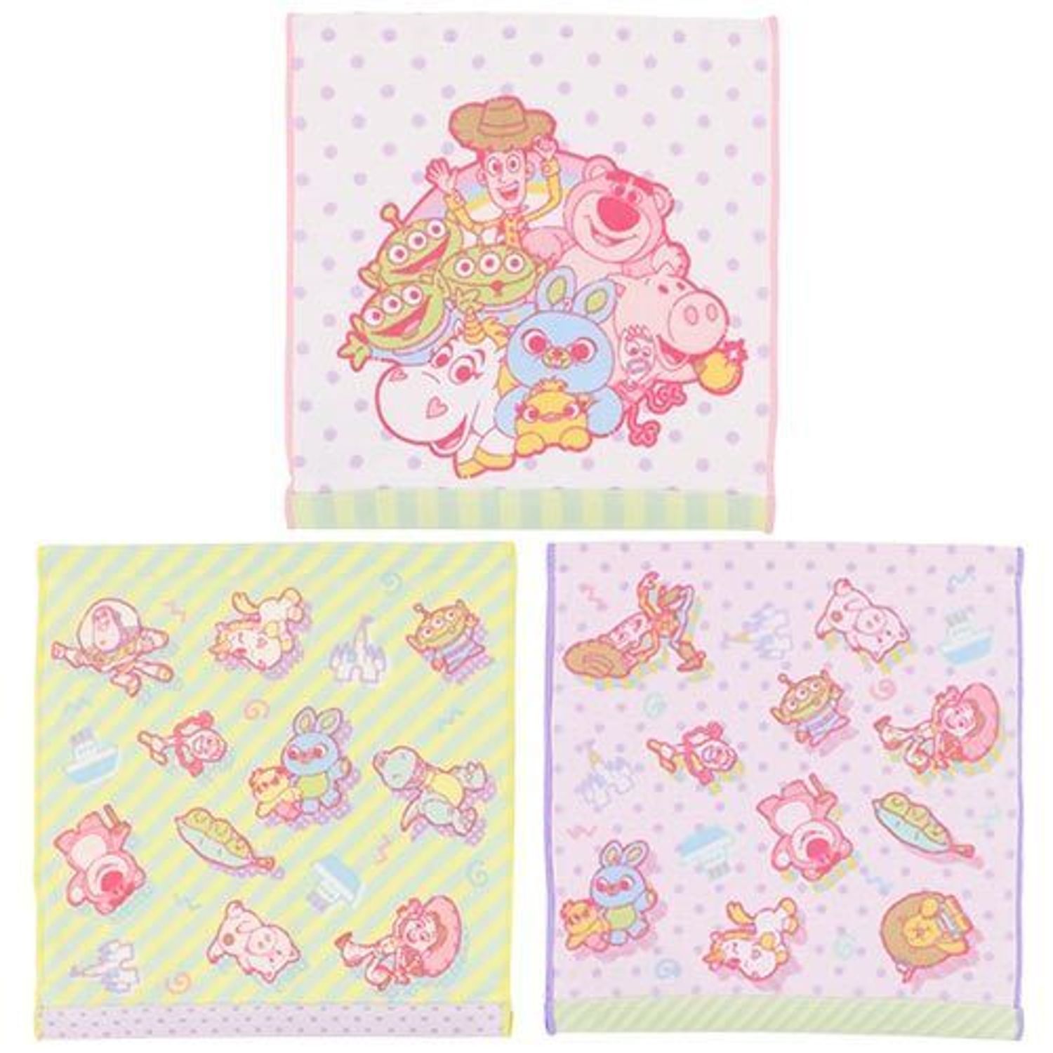 Tdr ミニタオルセット トイストーリー パステルカラー Disney キャラクターグッズ Buyma