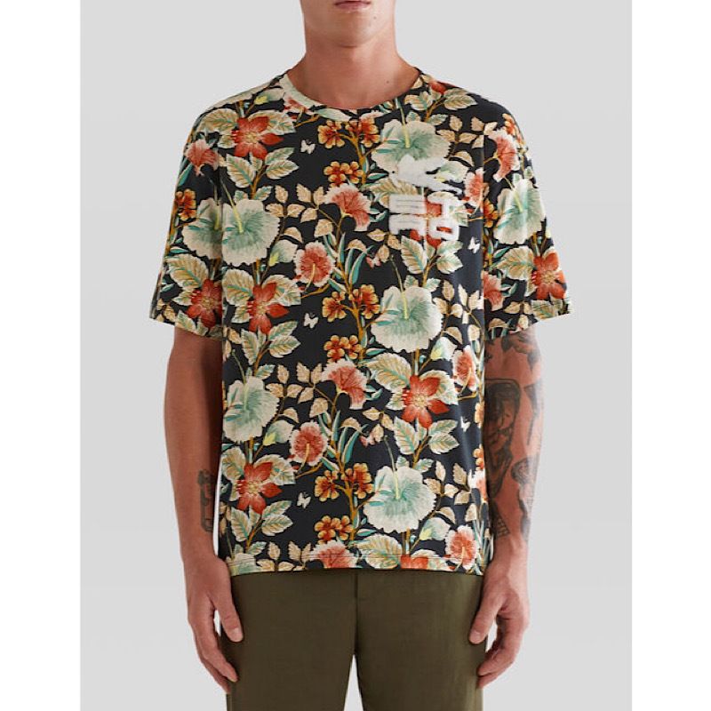 ☆完売必至☆】ETRO ☆ ETRO CUBEロゴ フローラルTシャツ (ETRO/T ☆完売必至☆】ETRO ☆ ETRO CUBEロゴ フローラルTシャツ (ETRO/T