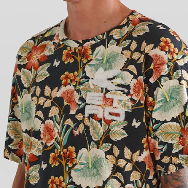☆完売必至☆】ETRO ☆ ETRO CUBEロゴ フローラルTシャツ (ETRO/T ☆完売必至☆】ETRO ☆ ETRO CUBEロゴ フローラルTシャツ (ETRO/T