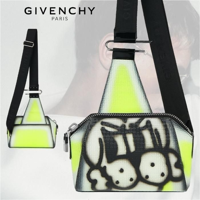 22SS新作】GIVENCHY クロスボディバッグ 品格 ネオンイエロー 22SS新作】GIVENCHY クロスボディバッグ 品格 ネオンイエロー