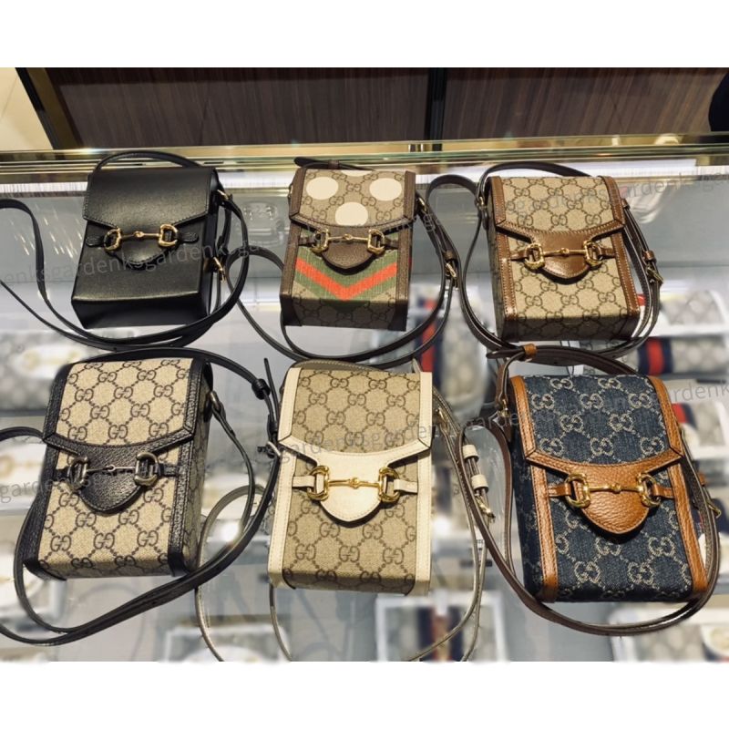 GUCCI☆グッチ ホースビット1955 ミニバッグ フォンケース☆即納 GUCCI☆グッチ ホースビット1955 ミニバッグ フォンケース☆即納