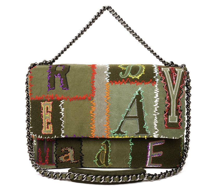 READYMADE PATCHWORK BIG CHAIN BAG KHAKI ショルダーバッグ