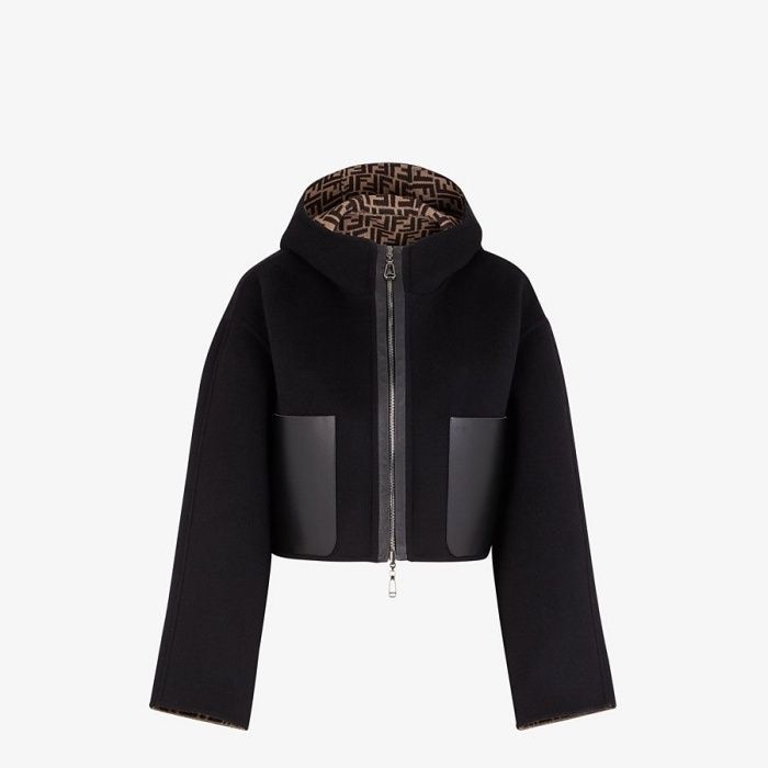 Rxy66様専用 FENDI フェンディ ズッカ柄リバーシブルコート 人気特価激安 在庫処分価格 FENDI リバーシブルコート ナイロンジャケット