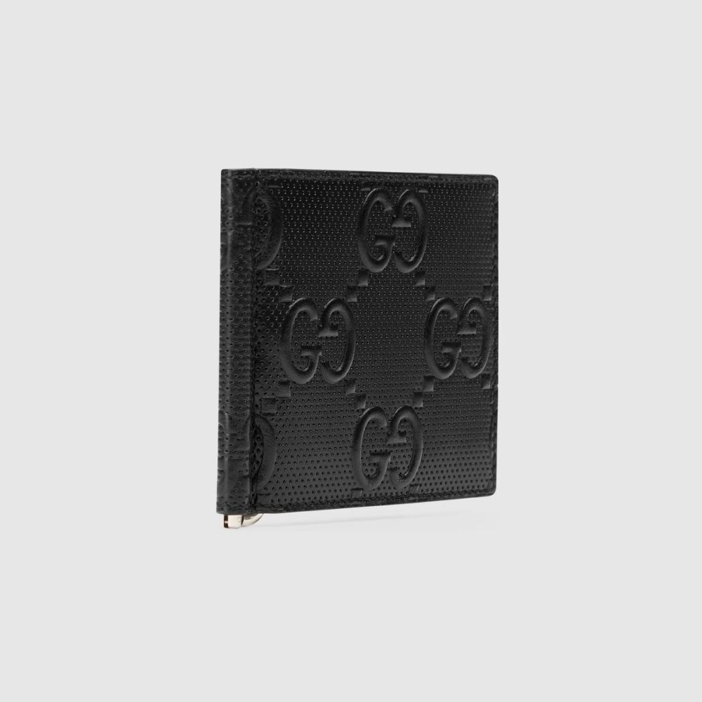 直営店【GUCCI】GG エンボス モノグラム レザー マネークリップ (GUCCI 直営店【GUCCI】GG エンボス モノグラム レザー マネークリップ (GUCCI