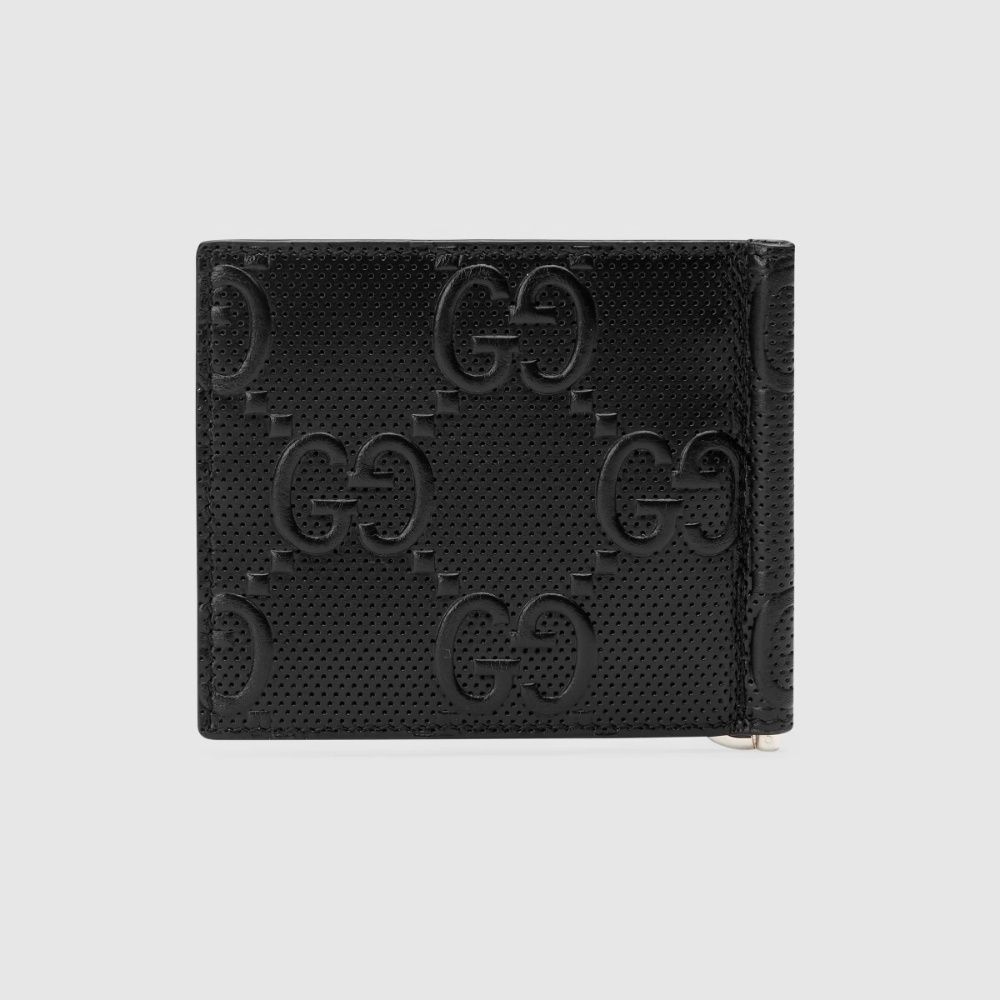 直営店【GUCCI】GG エンボス モノグラム レザー マネークリップ (GUCCI 直営店【GUCCI】GG エンボス モノグラム レザー マネークリップ (GUCCI