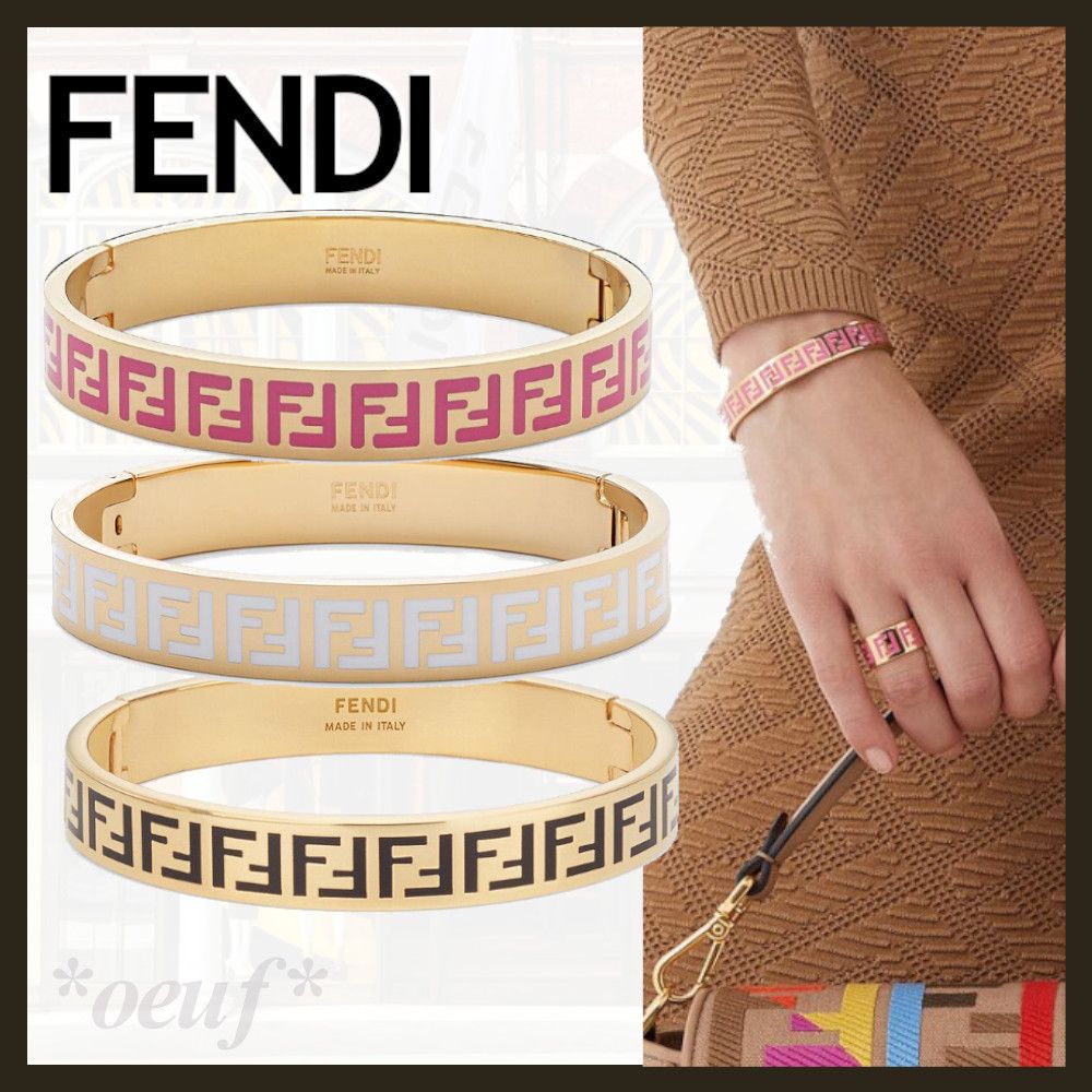 ◇フェンディ◇FFモチーフロゴ入り ブレスレット バングル (FENDI ◇フェンディ◇FFモチーフロゴ入り ブレスレット バングル (FENDI