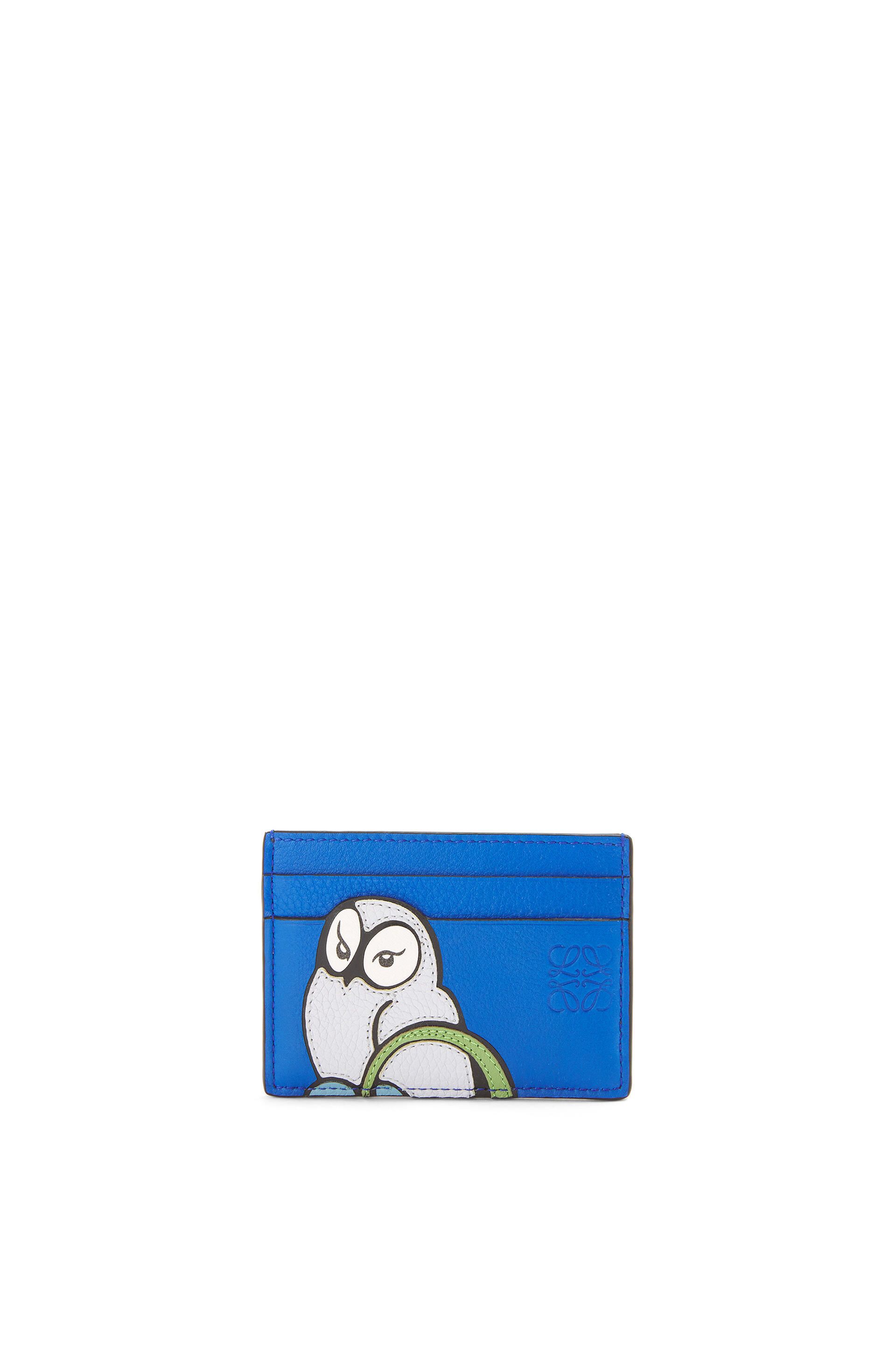 40%割引ブルー系【希少!!】 LOEWE ロエベ フクロウ プレーン カード