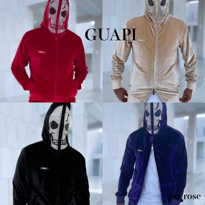 【関税.送料込】GUAPI/ベロア ジップ パーカー 【関税.送料込】GUAPI/ベロア ジップ パーカー