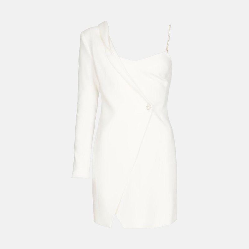 Karen Millen 日本未入荷 コンパクトラップタックスミニドレス (Karen Karen Millen 日本未入荷 コンパクトラップタックスミニドレス (Karen
