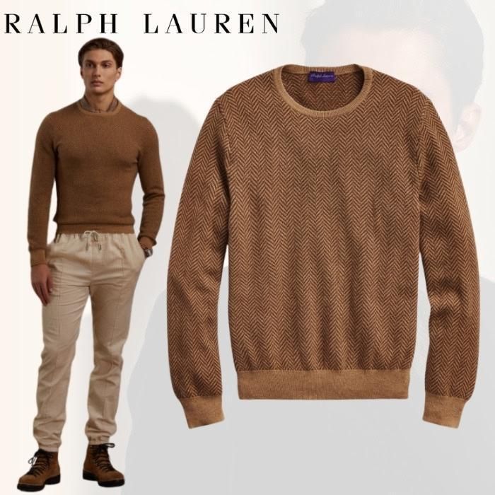 【激安大特価!】 【22SS新作】Ralph Lauren 上品 セーター カシミヤ Label Purple ニット・セーター 22SS新作】Ralph Lauren Purple Label カシミヤ セーター 上品 (RALPH