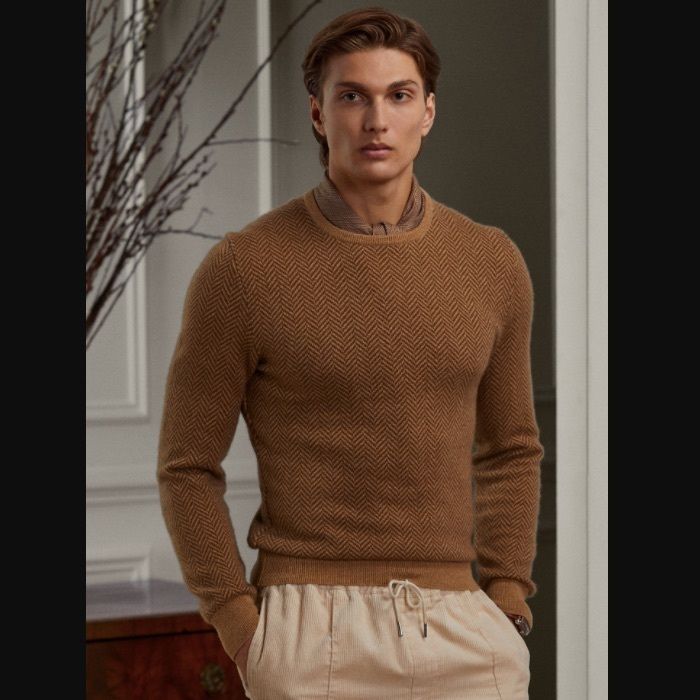 【激安大特価!】 【22SS新作】Ralph Lauren 上品 セーター カシミヤ Label Purple ニット・セーター 22SS新作】Ralph Lauren Purple Label カシミヤ セーター 上品 (RALPH
