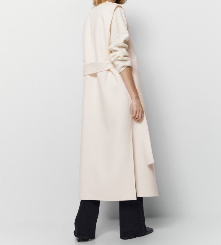 関税/送料込】Massimo Dutti☆ ベルト付きウールロングベスト (Massimo 関税/送料込】Massimo Dutti☆ ベルト付きウールロングベスト (Massimo