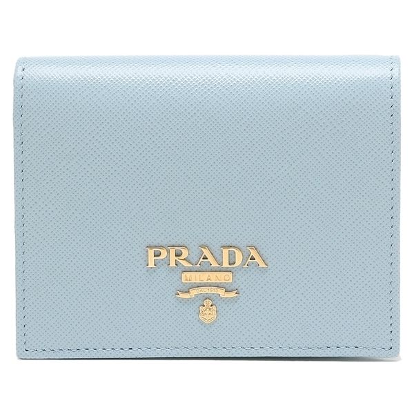 PRADA】財布☆SAFFIANO METAL CELESTE☆2022春夏新作♪ (PRADA PRADA】財布☆SAFFIANO METAL CELESTE☆2022春夏新作♪ (PRADA