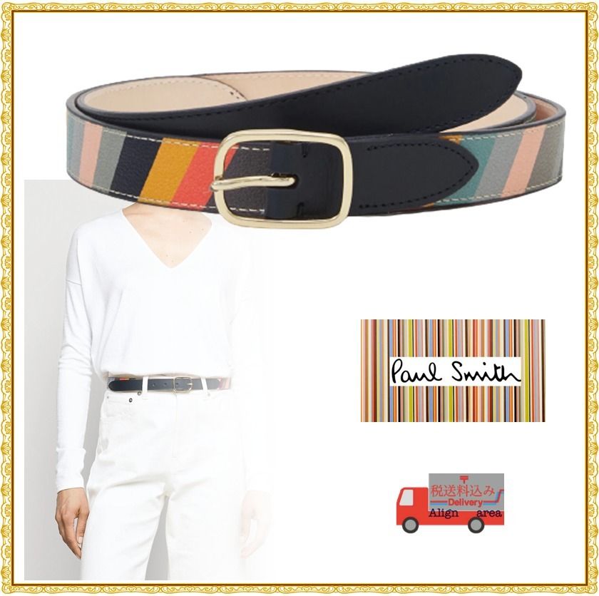 関税送料込★PAUL SMITH★ベルトスワール革ベルト 関税送料込★PAUL SMITH★ベルトスワール革ベルト