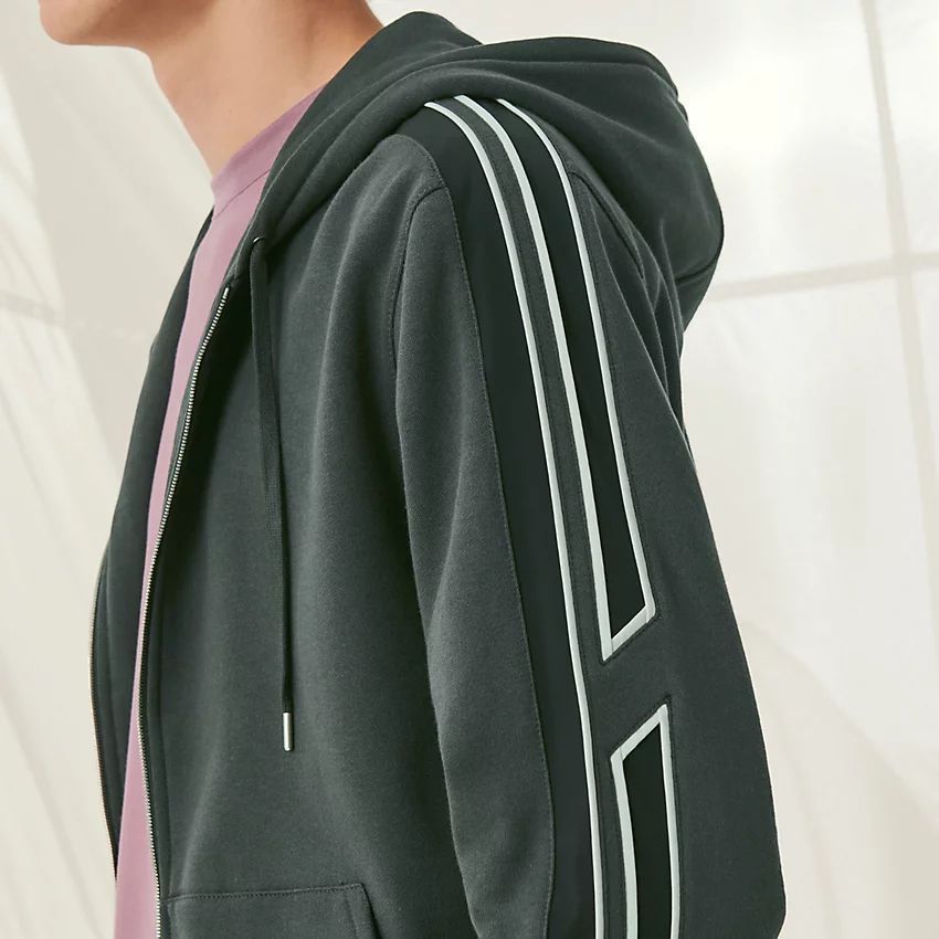 HERMES スポーティーなスウェット Run H フード付き コットン (HERMES ...