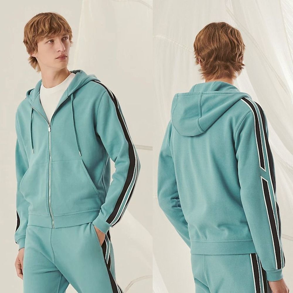 HERMES スポーティーなスウェット Run H フード付き コットン (HERMES ...