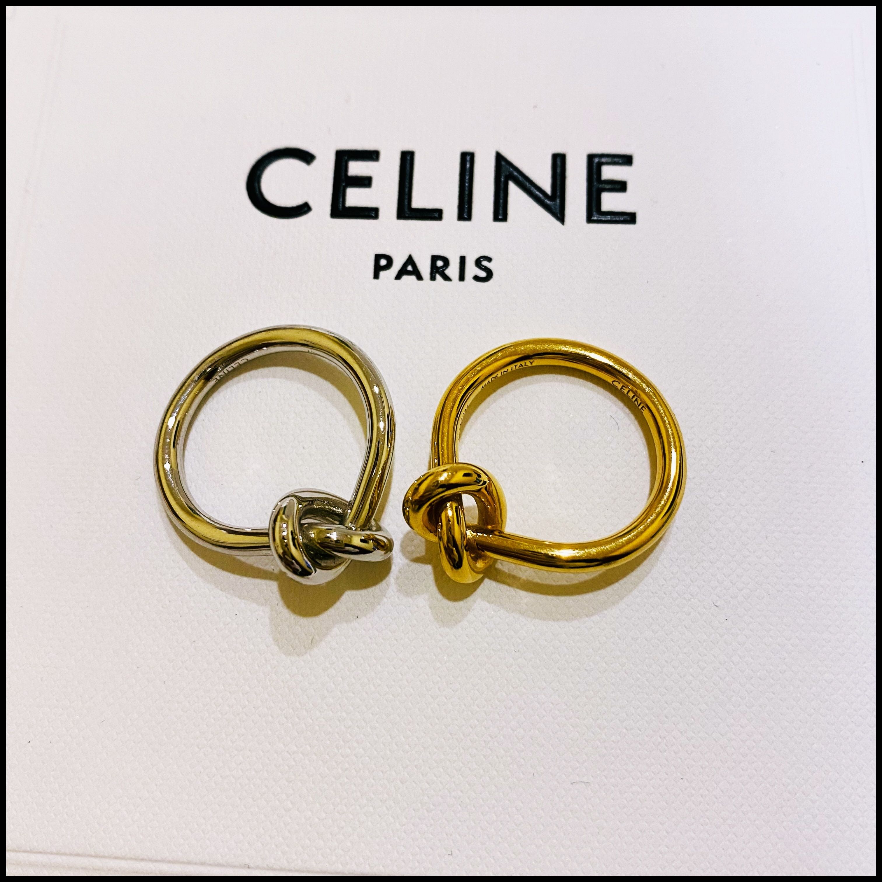 国内完売サイズ有り【CELINE直営】上品でおしゃれ ノットリング ...