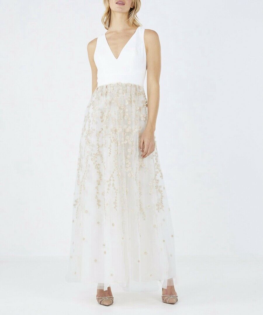 セール【BCBGMAXAZRIA】花柄刺繍がとっても可愛い☆マキシドレス (BCBG セール【BCBGMAXAZRIA】花柄刺繍がとっても可愛い☆マキシドレス (BCBG