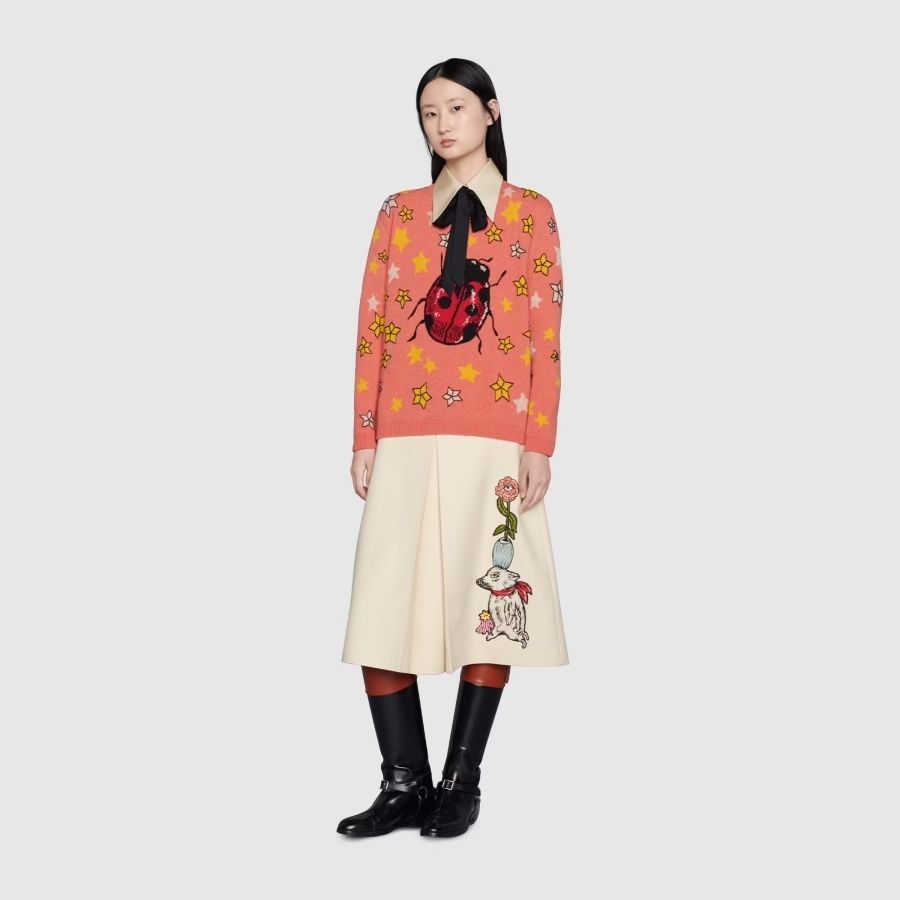 日本限定 GUCCI ヒグチユウコ 星&てんとう虫 セーター すぐ届く ...