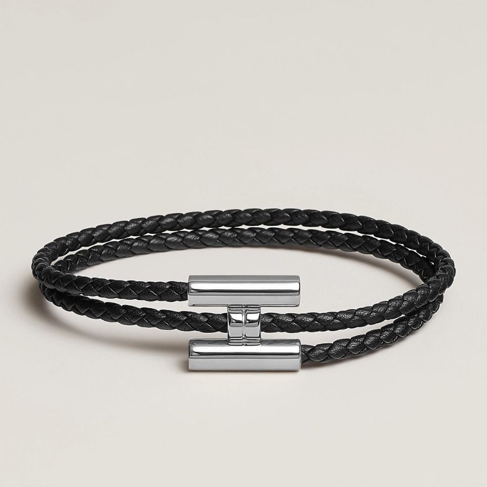 すぐつく】エルメス レザーブレスレット トゥルニ トレッセ (HERMES ...