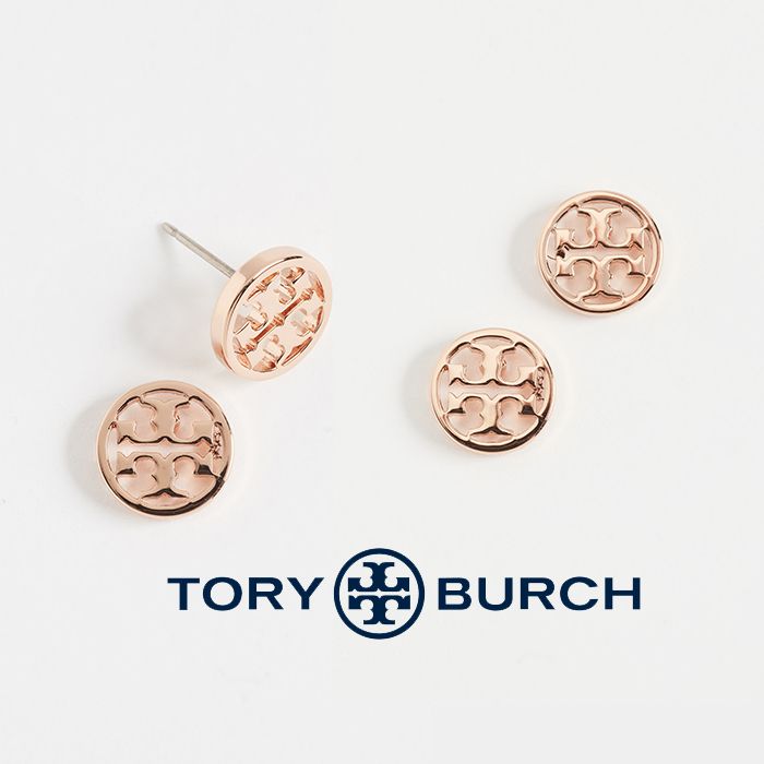 国内発送関税込 Tory Burch ロゴサークルスタッドイヤリング (Tory 国内発送関税込 Tory Burch ロゴサークルスタッドイヤリング (Tory