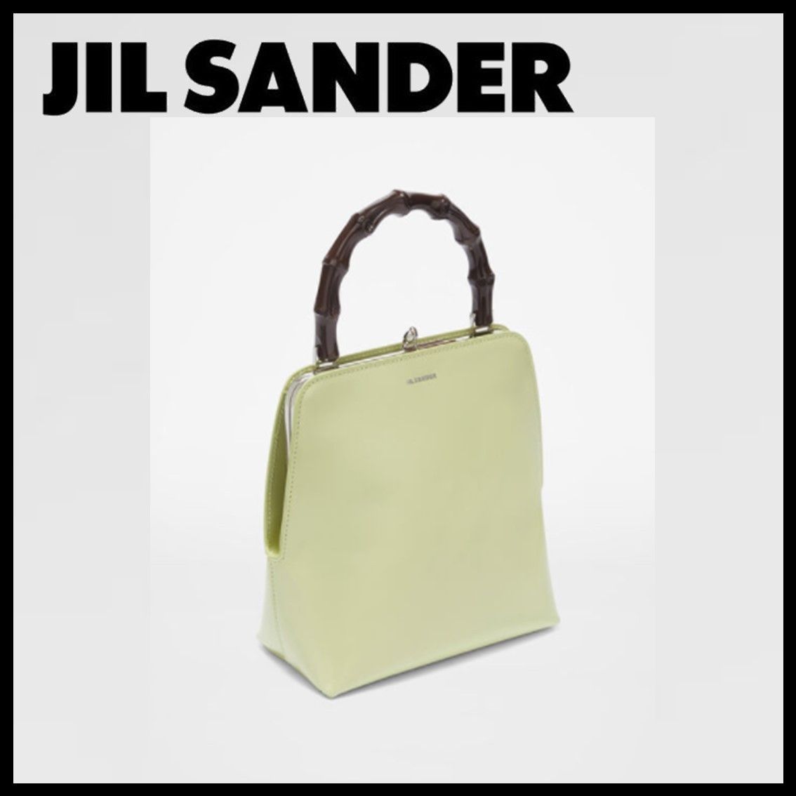 正規品☆JIL SANDER Goji フレームスクエア バンブーバッグ (Jil 正規品☆JIL SANDER Goji フレームスクエア バンブーバッグ (Jil