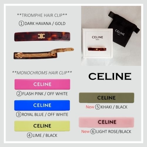 CELINE】 ヘアアクセサリー トリオンフ ヘアクリップ バレッタ (CELINE CELINE】 ヘアアクセサリー トリオンフ ヘアクリップ バレッタ (CELINE