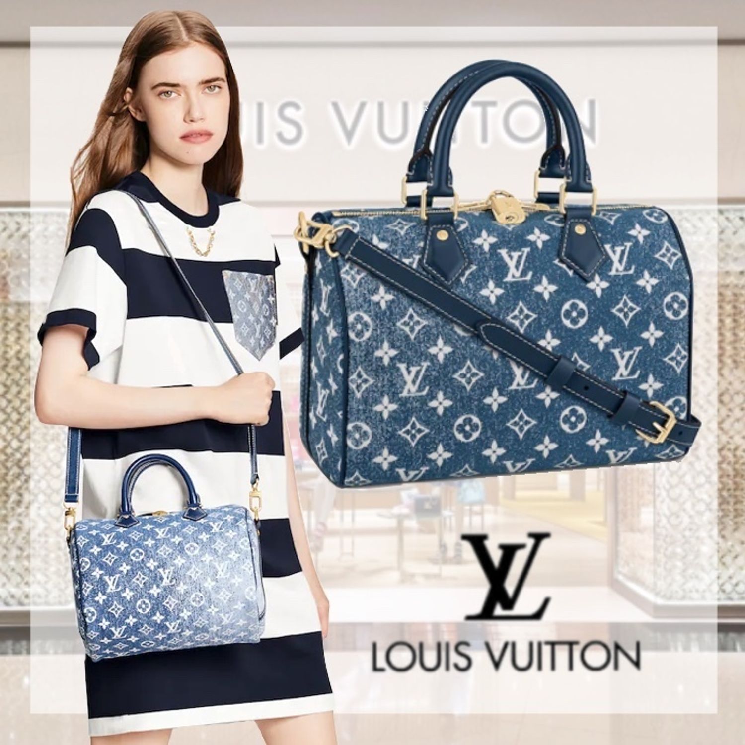 春コーデにぴったり Lv スピーディ バンドリエール 25 Louis Vuitton トートバッグ M Buyma
