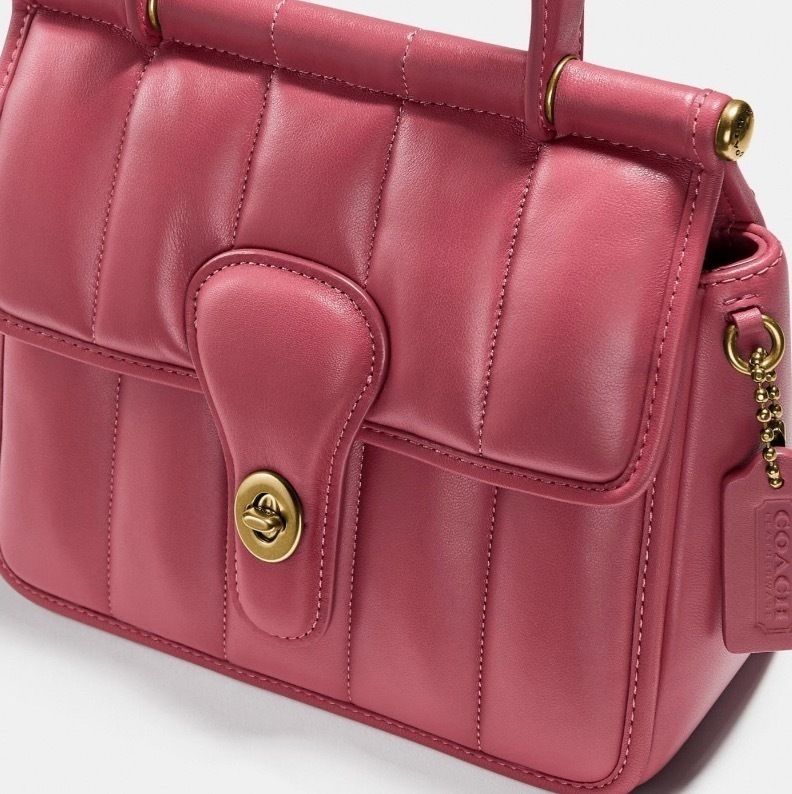 セール☆Coach Willisウィリストップハンドル18キルティング