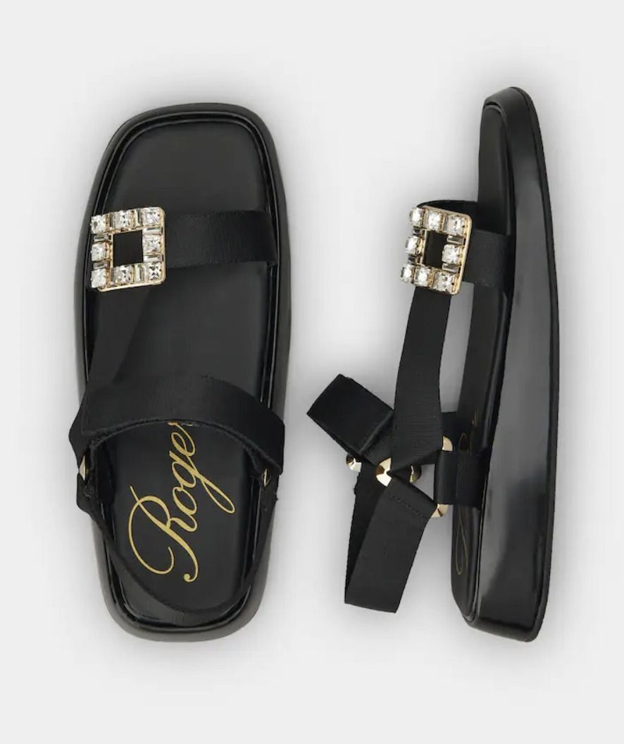 ☆RogerVivier☆Vivier Slide Trekkyストラスバックルサンダル ☆RogerVivier☆Vivier Slide Trekkyストラスバックルサンダル
