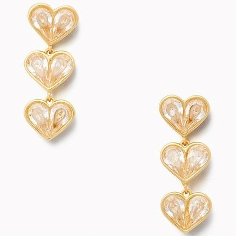 kate spade*ロック ソリッド ストーン ハート リニア ピアス (kate kate spade*ロック ソリッド ストーン ハート リニア ピアス (kate