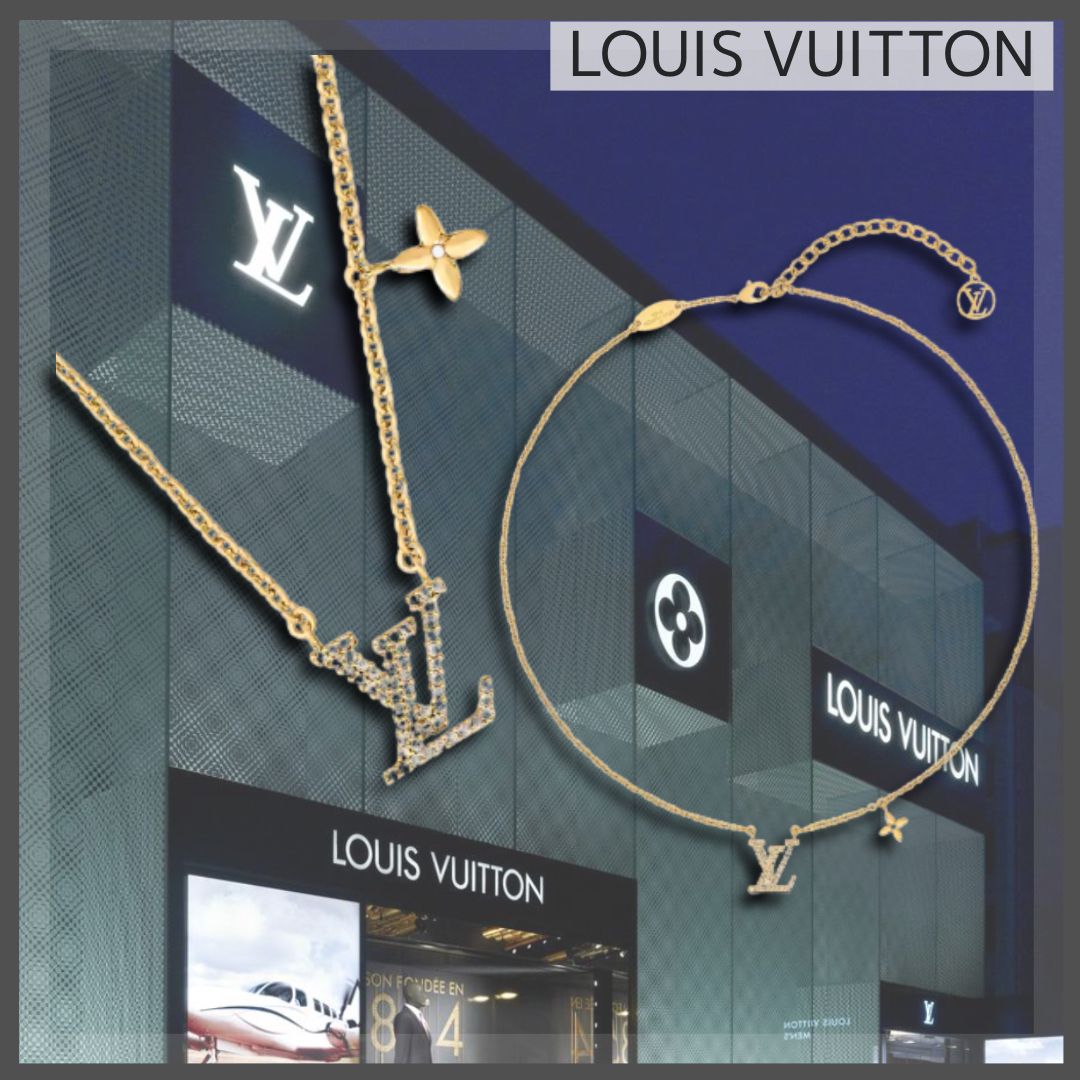 Louis Vuitton】2022 SS コリエ・LVアイコニック ネックレス (Louis Louis Vuitton】2022 SS コリエ・LVアイコニック ネックレス (Louis