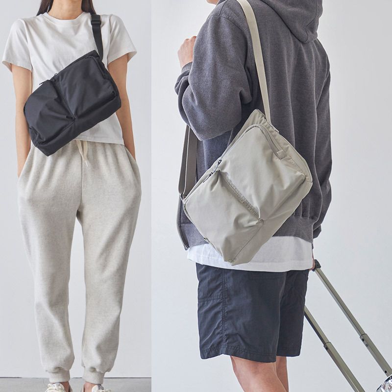 [ithinkso] LITE 2POCKET BAG ポケットショルダーバッグ クロス ithinkso] LITE 2POCKET BAG ポケットショルダーバッグ クロス