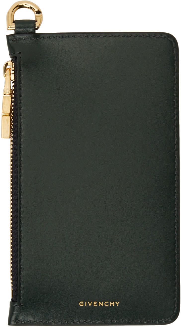 GIVENCHY】レザー◇4G ジップカードケース/フラグメントケース GIVENCHY】レザー◇4G ジップカードケース/フラグメントケース