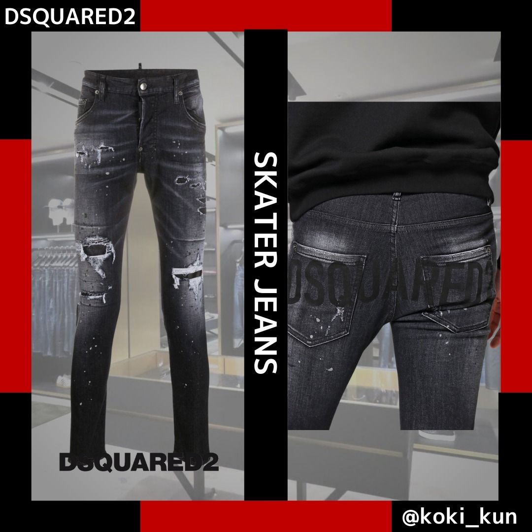 新作随時アップ中 たかしさん Dsquared2 20AW skater デニム 48 デニム 【海外 デニム 48 skater 20AW たかしさん Dsquared2 デニム/ジーンズ
