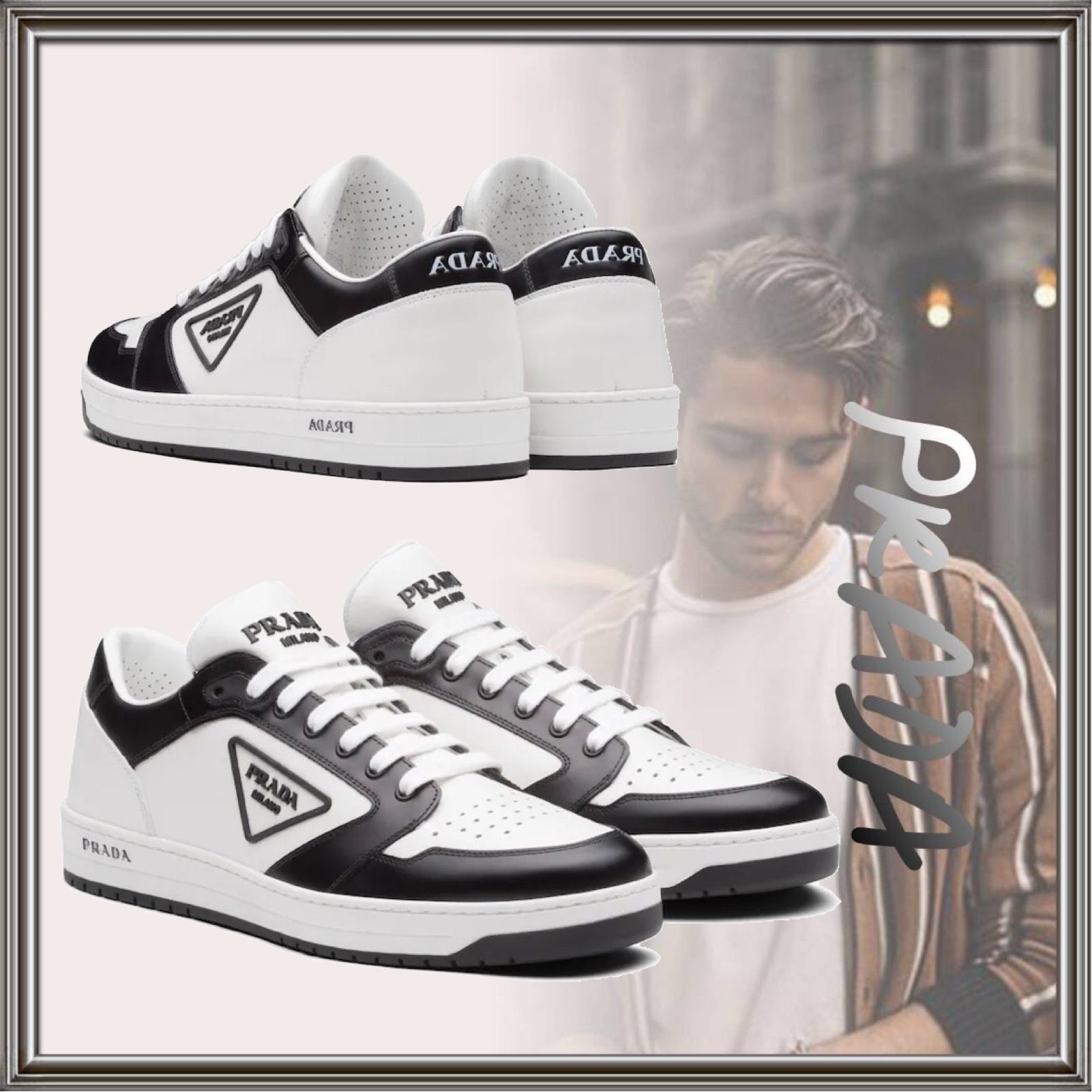 完売必須【PRADA】District レザー スニーカー 完売必須【PRADA】District レザー スニーカー