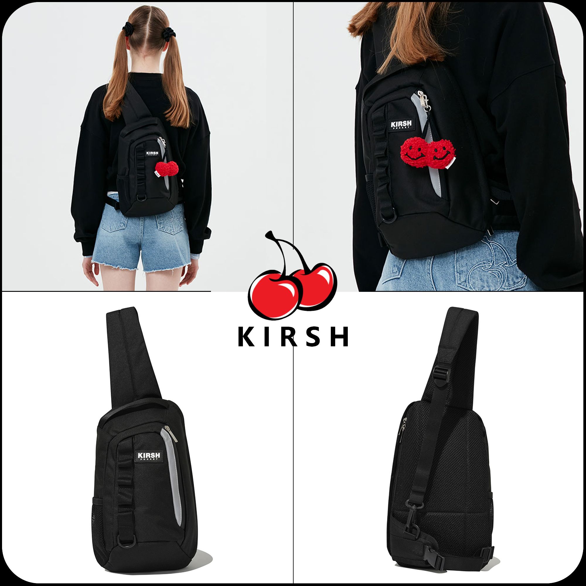 KIRSH ]☆韓国大人気☆POCKET TECHNICAL SLING BAG (KIRSH