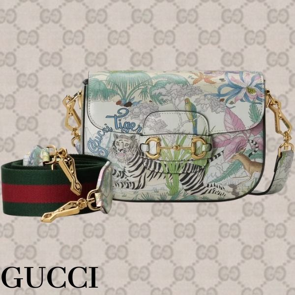 GUCCI TIGER> 直営店 ホースビット1955 ミニバッグ (GUCCI/ショルダー ...
