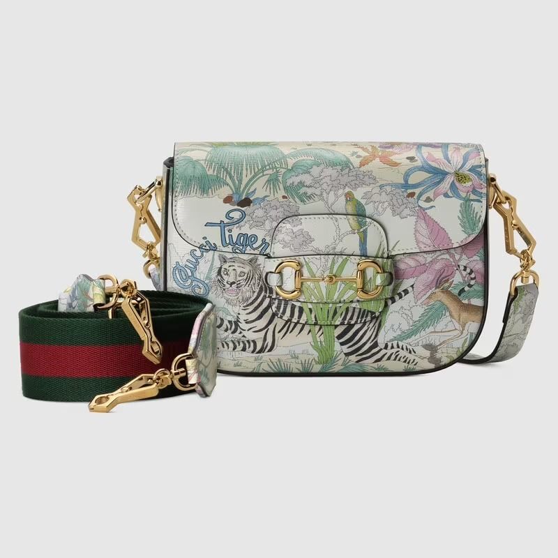 GUCCI TIGER> 直営店 ホースビット1955 ミニバッグ (GUCCI/ショルダー ...