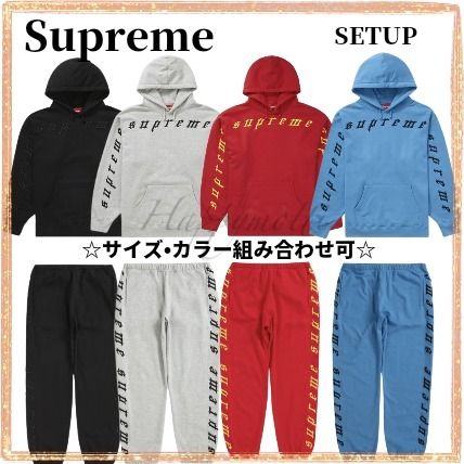 Supreme☆Raised Embroidery スウェット セットアップ 4COLOR (Supreme