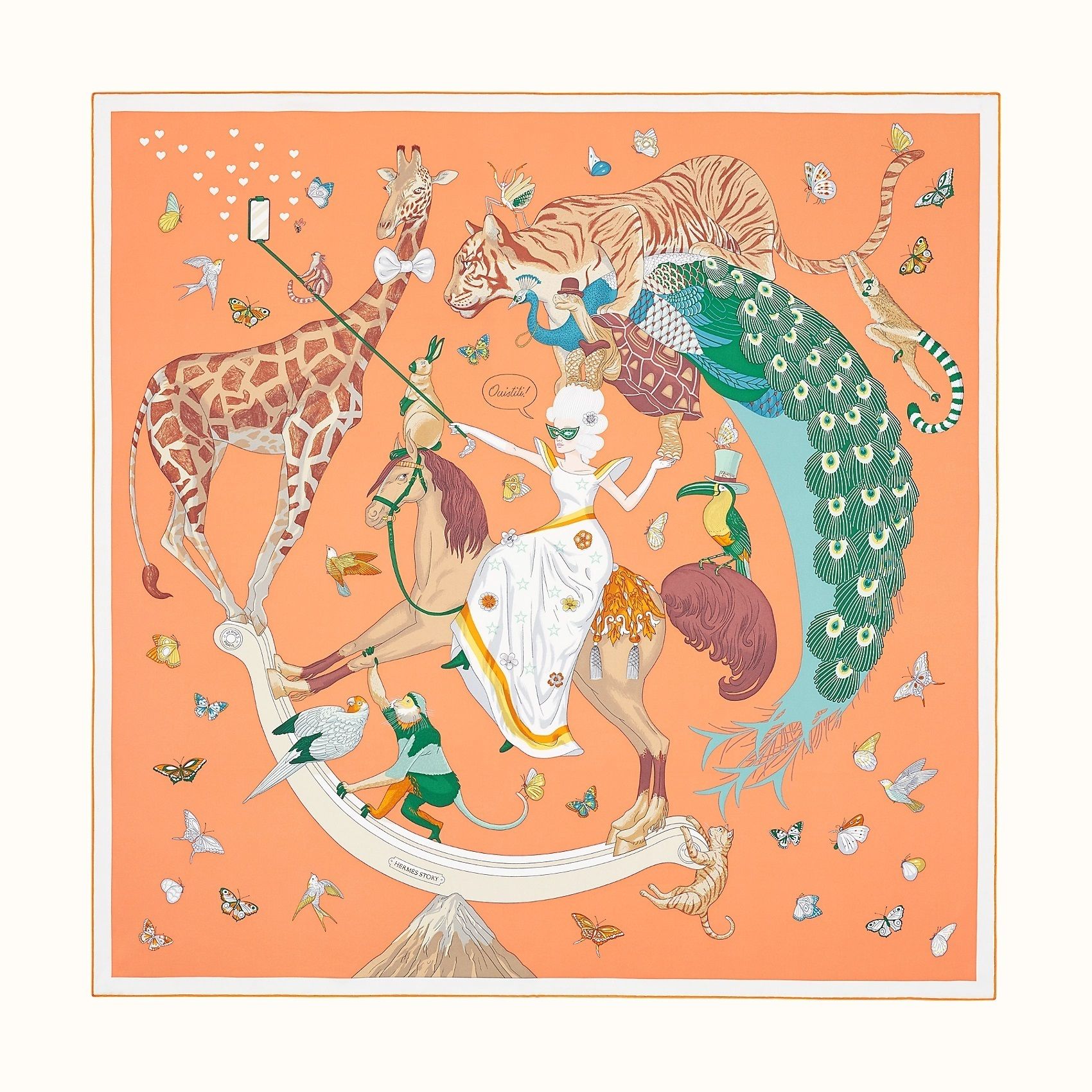 海外直営店☆人気☆ エルメス カレ90 エルメス ストーリー (HERMES ...