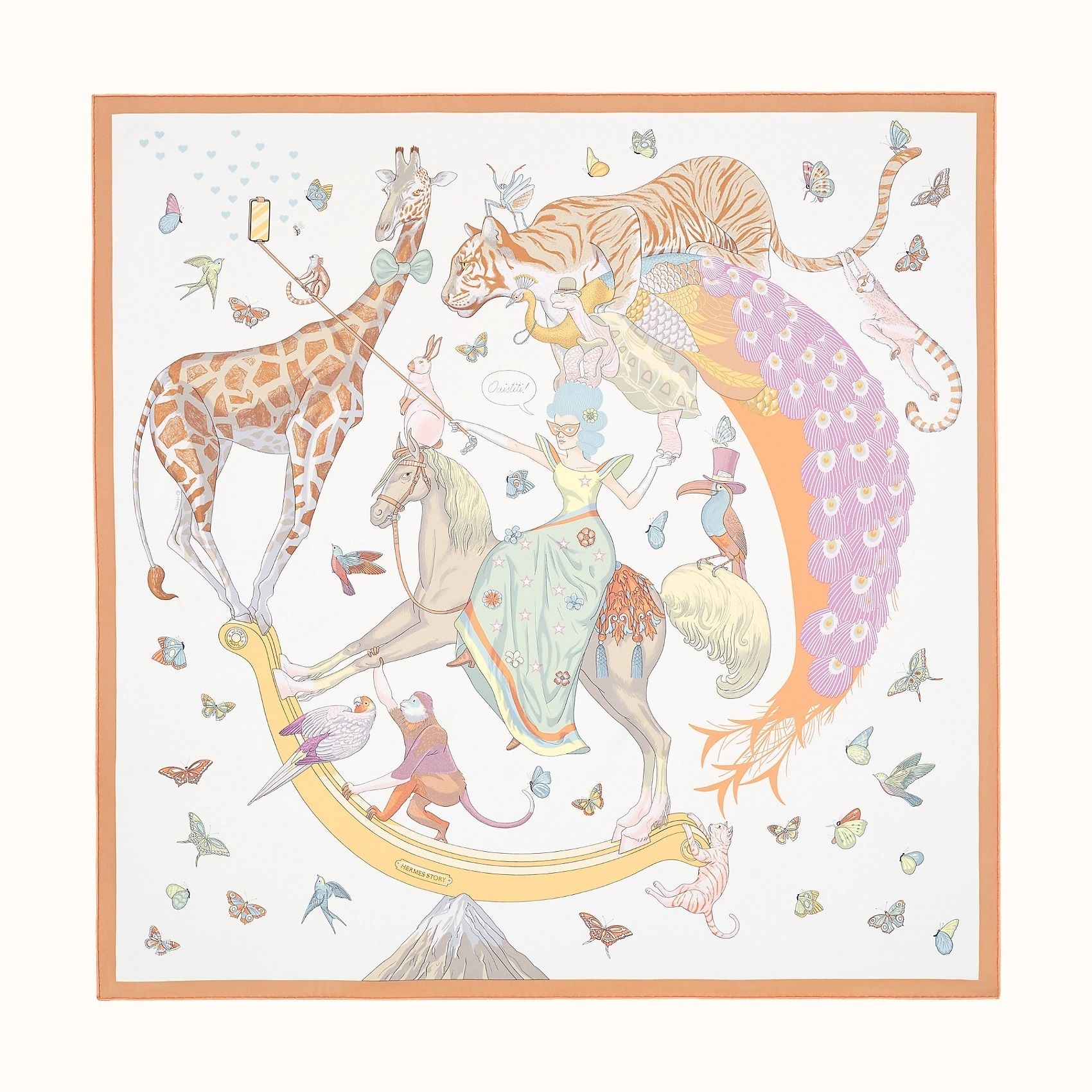 海外直営店☆人気☆ エルメス カレ90 エルメス ストーリー (HERMES ...